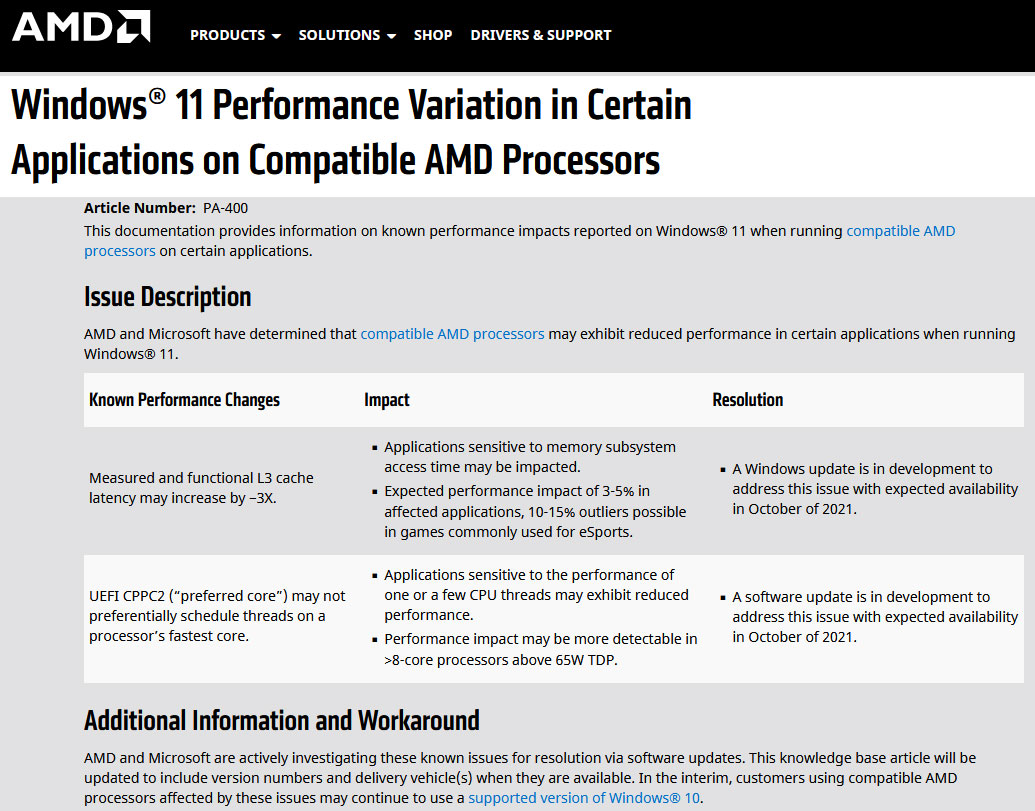 AMD: tambalan akan datang untuk masalah kinerja Windows 11 | bit-tech.net