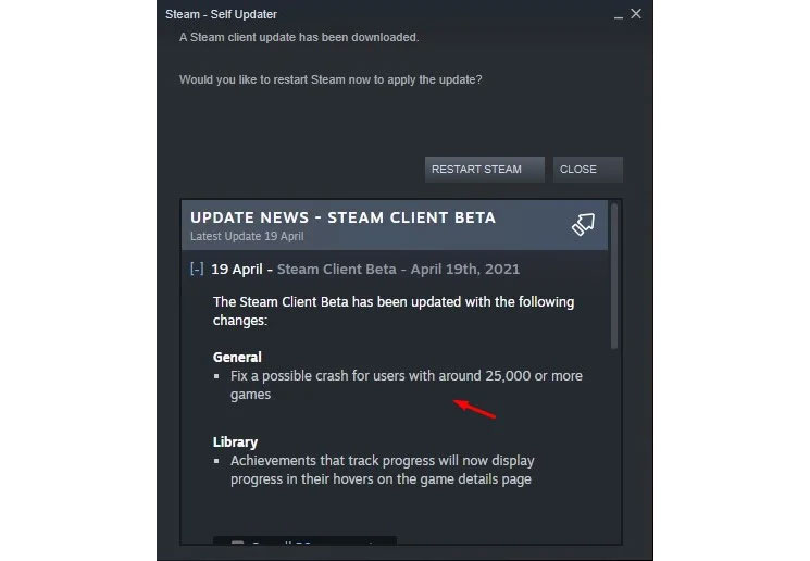 System Crash on Steam