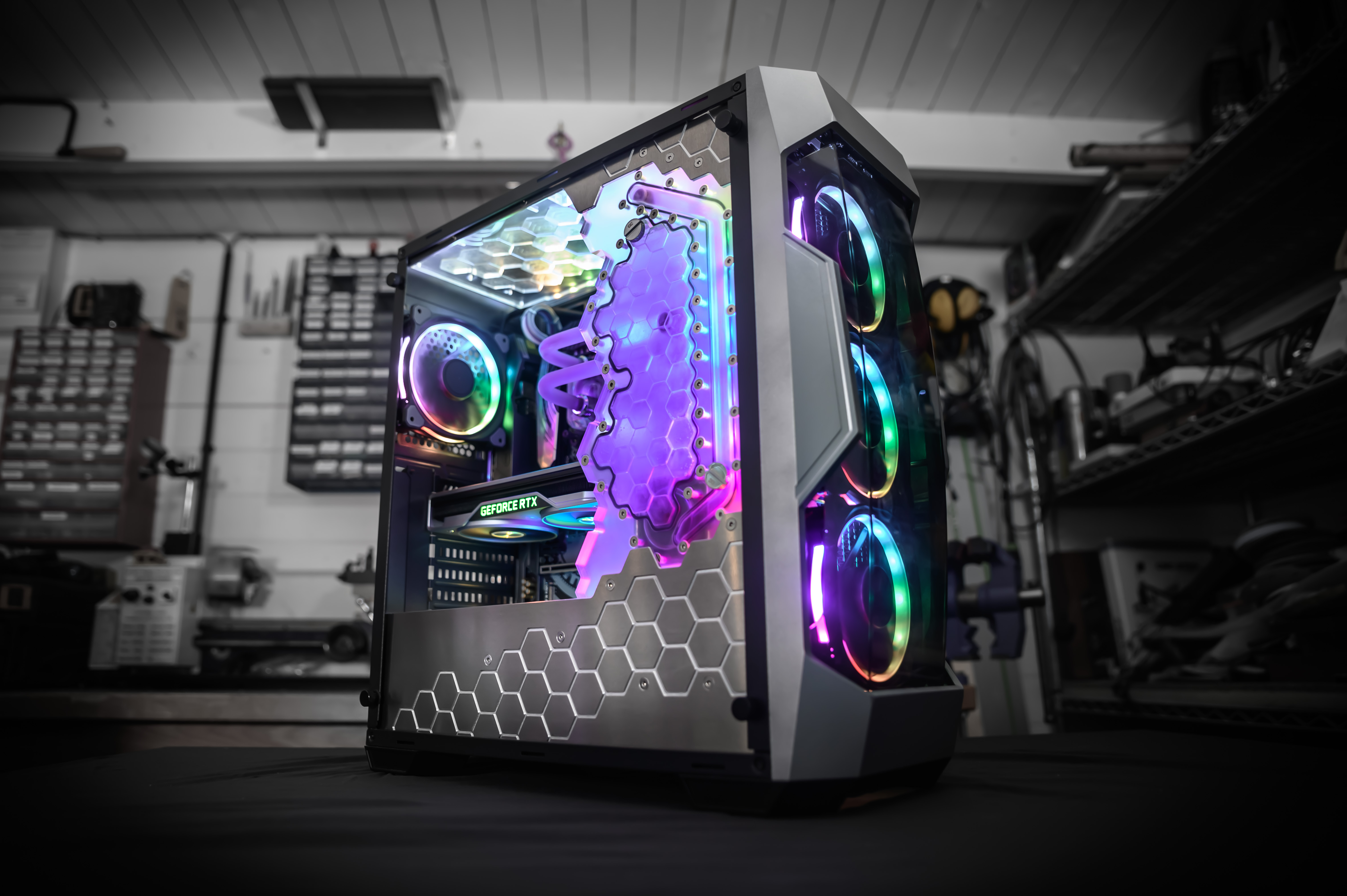 Компьютер фьюжн. Antec DF 500. Antec df500 RGB Case. Моддинг ПК. RGB компьютер.